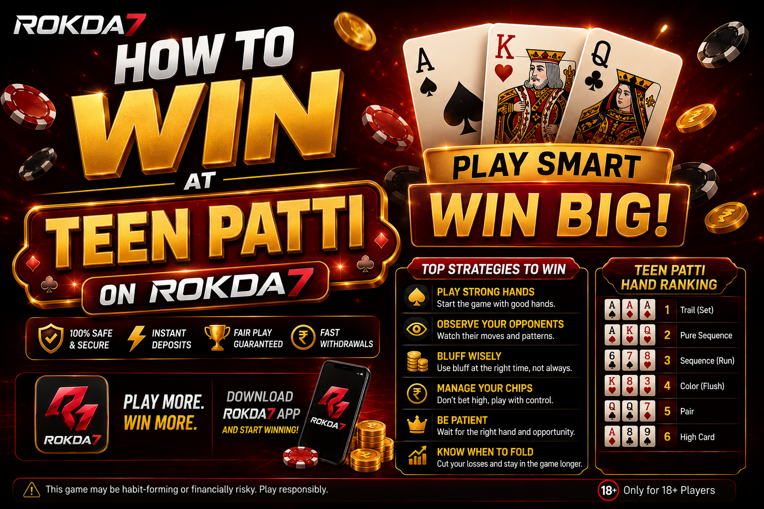 How to Win at Teen Patti on Rokda7 — Expert Tips